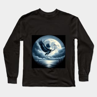 Moon Bird . Long Sleeve T-Shirt